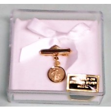 Baby Pin-18K gold on Sterling Silver  Guardian Angel